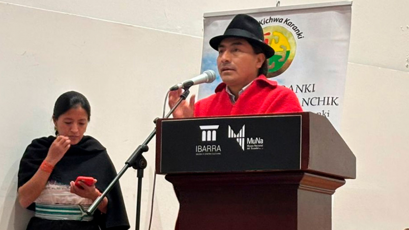 Tres policías retenidos en Cotopaxi tras denuncia de intento de asesinato contra Leonidas Iza