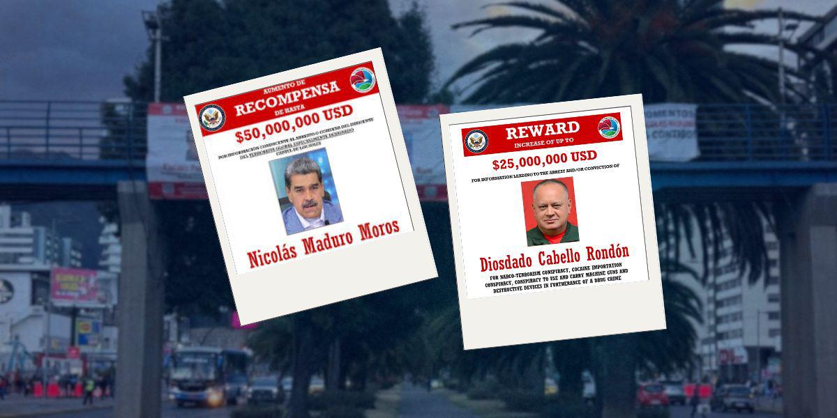 Carteles con recompensa por Nicolás Maduro aparecieron en Quito